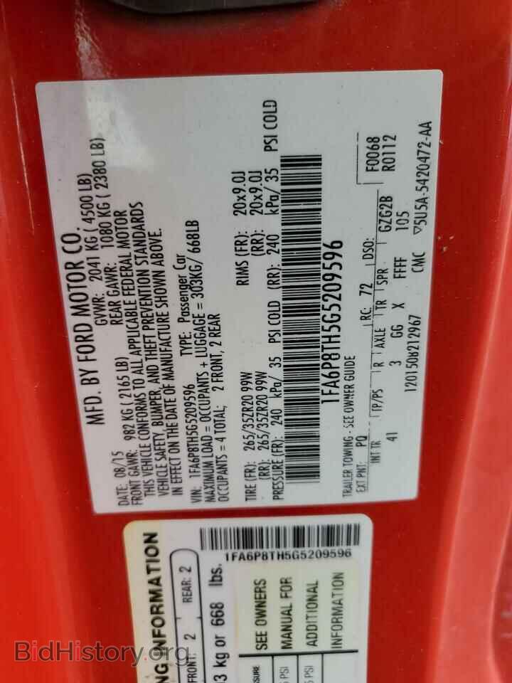 2016 FORD ALL Models - VIN: 1FA6P8TH5G5209596 - Photo 13