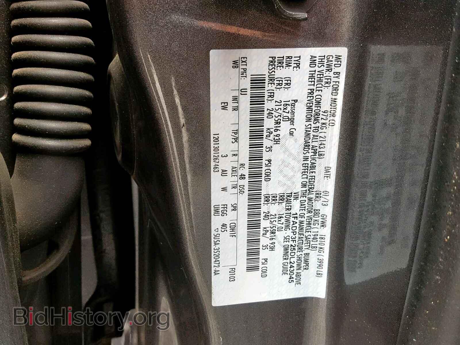 2013 FORD FOCUS SE - VIN: 1FADP3F25DL243045 - Фото 10