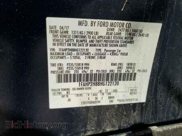 2017 FORD TAURUS - VIN: 1FAHP2H88HG122120 - Фото 13