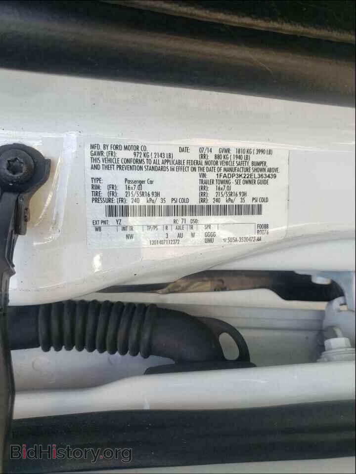 2014 FORD FOCUS - VIN: 1FADP3K22EL363439 - Photo 10