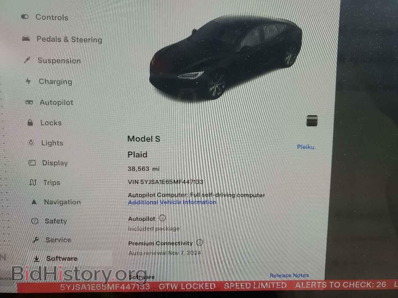 2021 TESLA MODEL S - VIN: 5YJSA1E65MF447133 - Photo 9