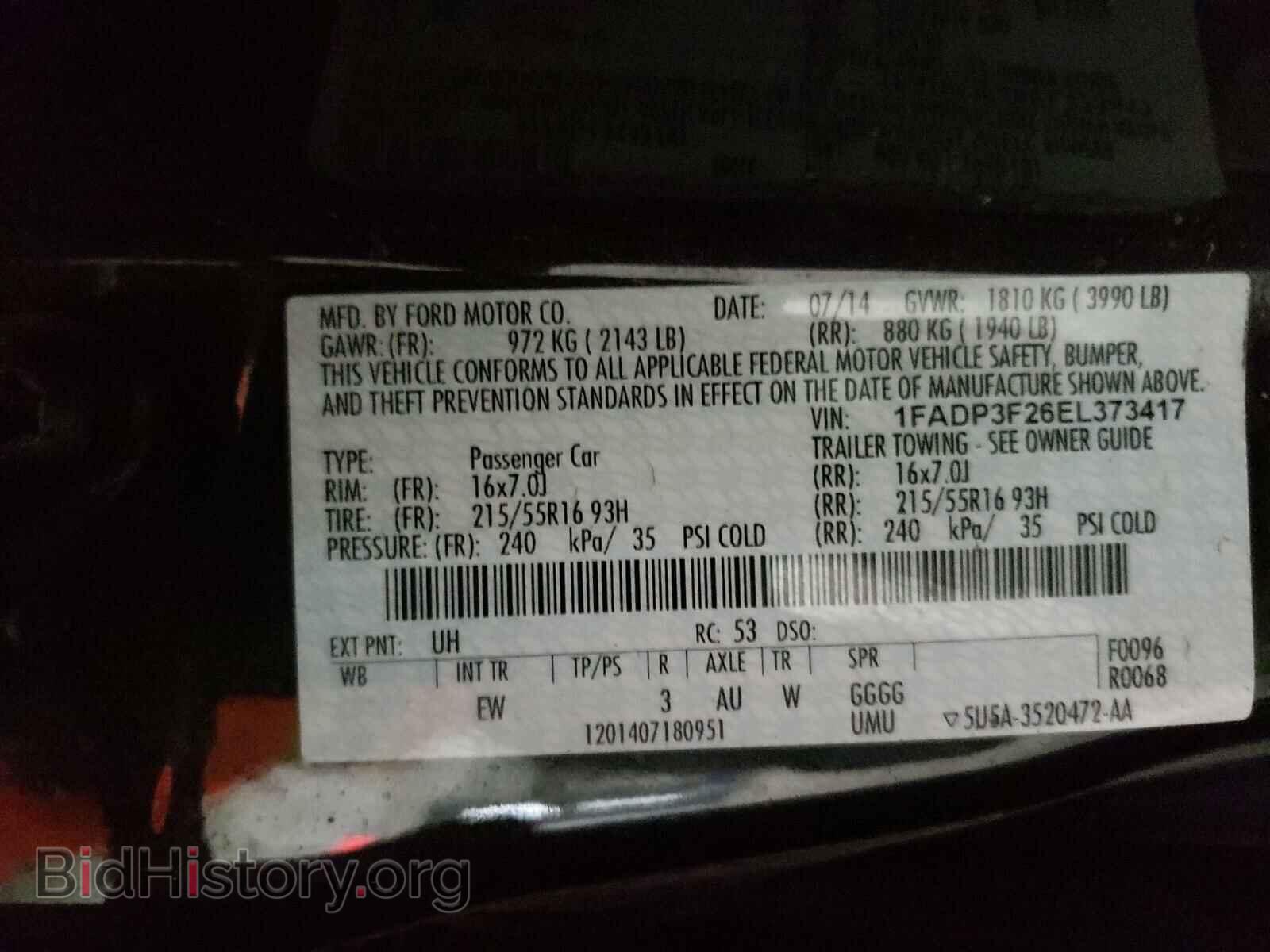 2014 FORD FOCUS - VIN: 1FADP3F26EL373417 - Photo 10