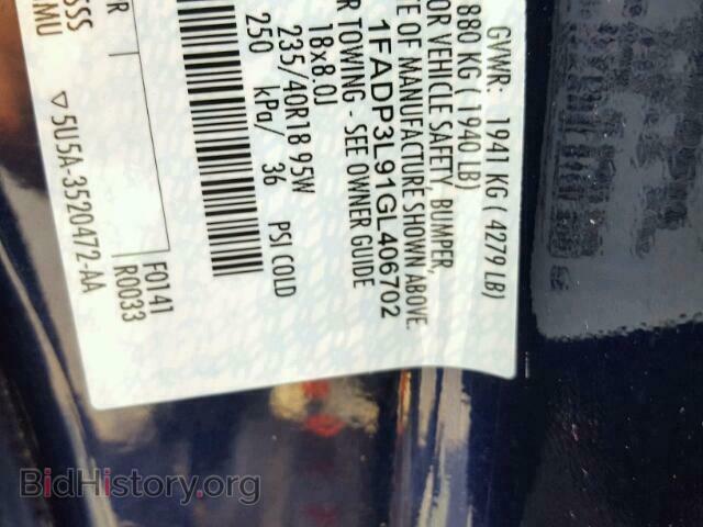 2016 FORD FOCUS - VIN: 1FADP3L91GL406702 - Photo 10