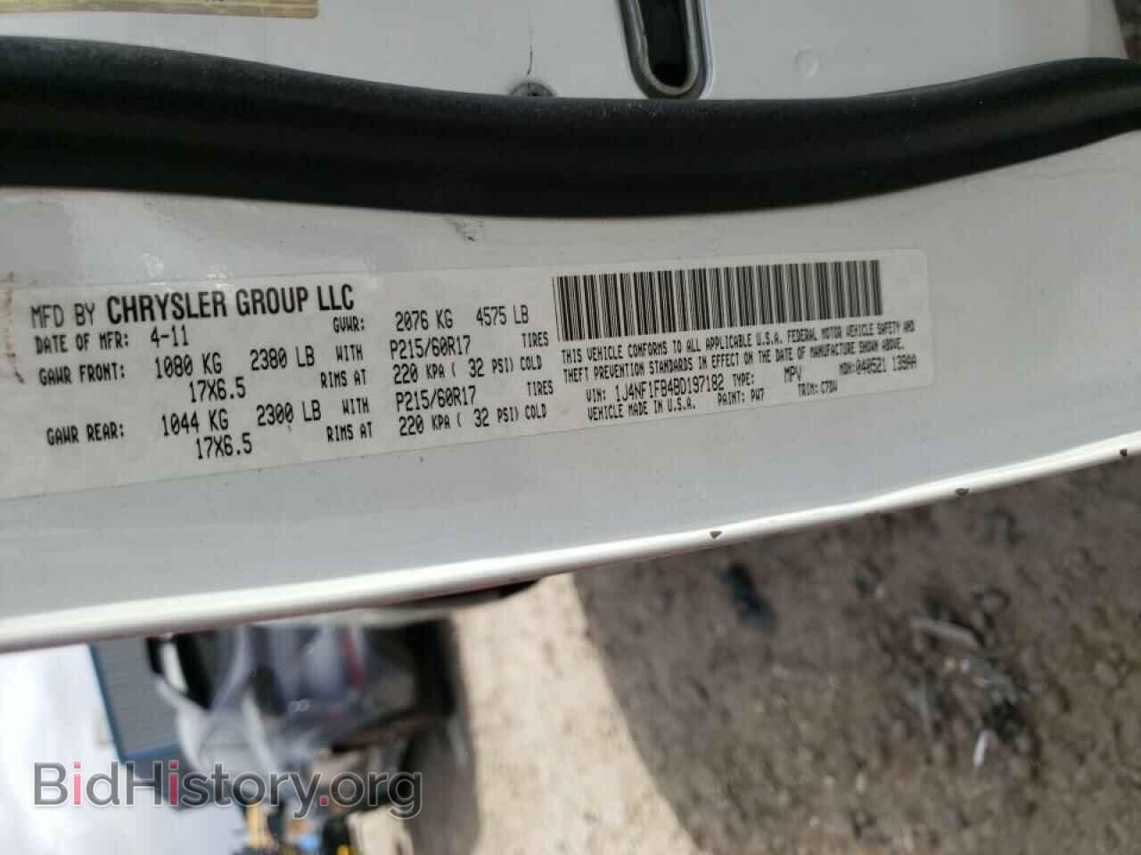 2011 JEEP COMPASS - VIN: 1J4NF1FB4BD197182 - Photo 10