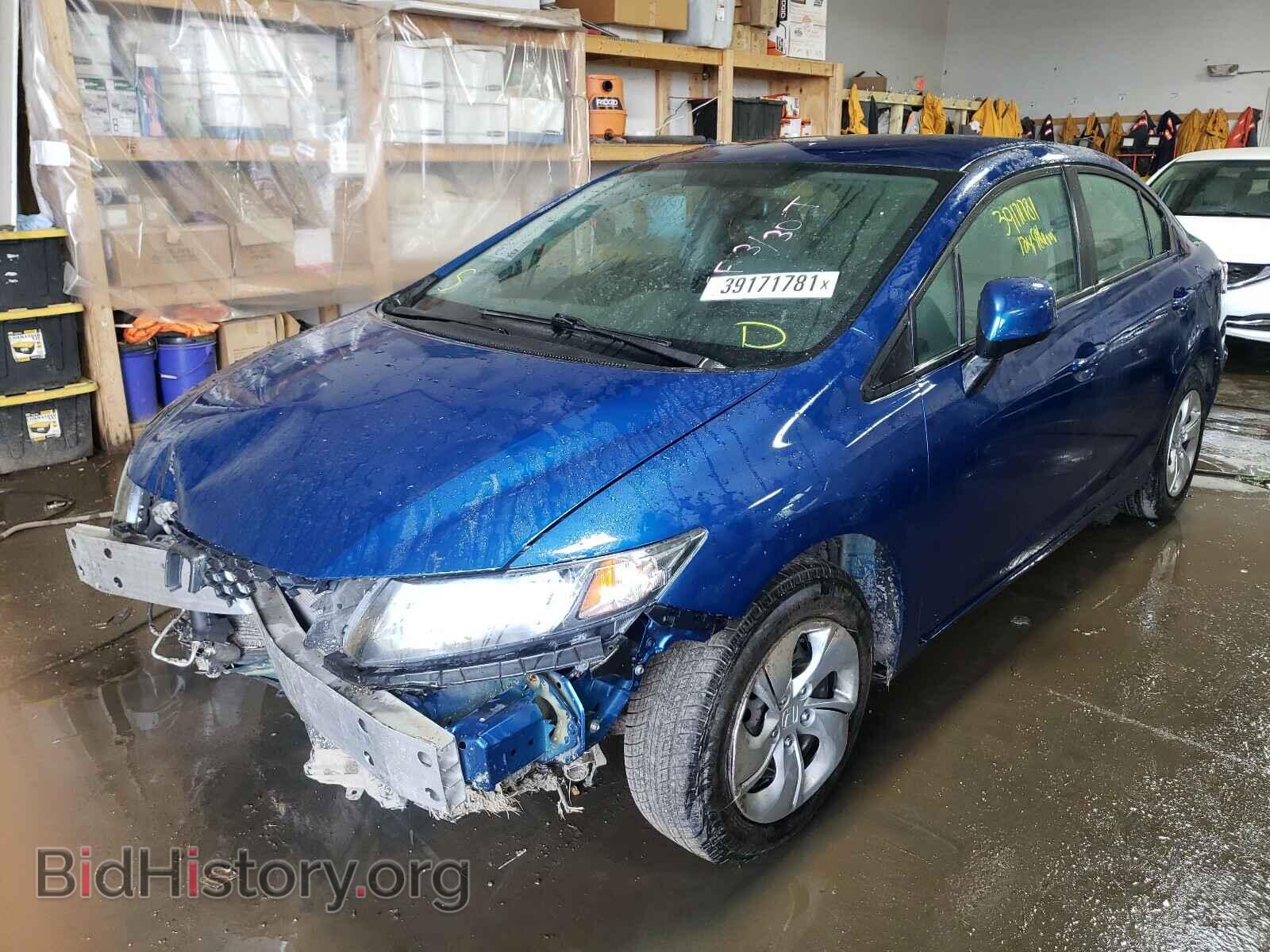 2013 HONDA CIVIC - VIN: 2HGFB2F52DH601402 - Фото 2