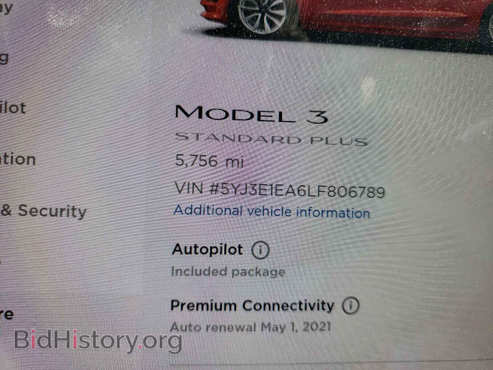 2020 TESLA MODEL 3 - VIN: 5YJ3E1EA6LF806789 - Фото 8