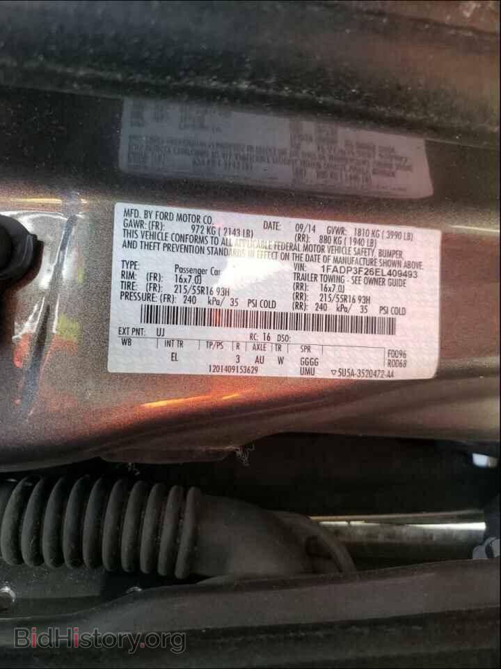 2014 FORD FOCUS - VIN: 1FADP3F26EL409493 - Фото 10