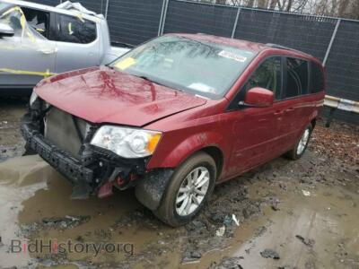 2015 Dodge CARAVAN SXT, красный — VIN 2C4RDGCG9FR516532, Copart