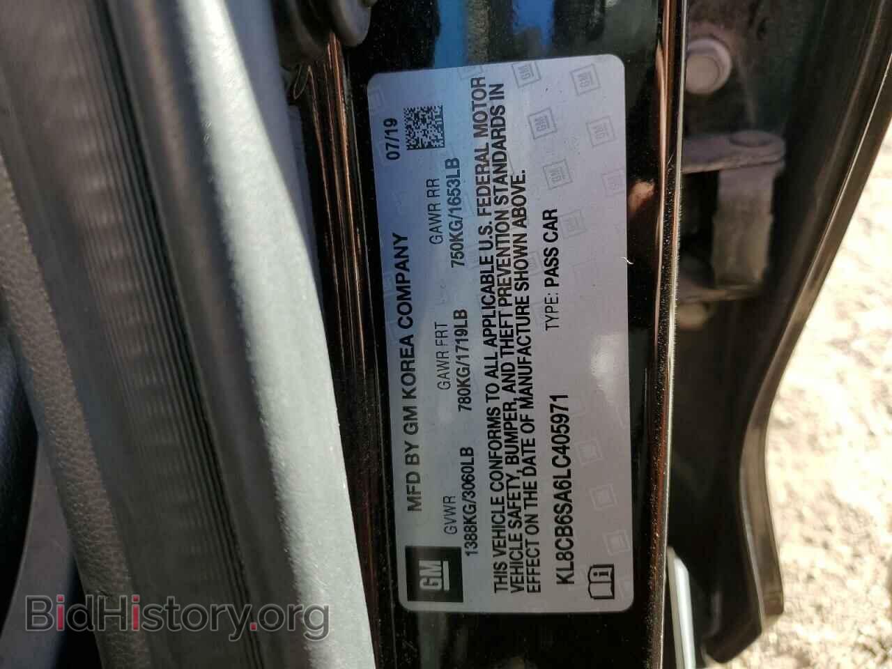 2020 CHEVROLET SPARK - VIN: KL8CB6SA6LC405971 - Фото 12