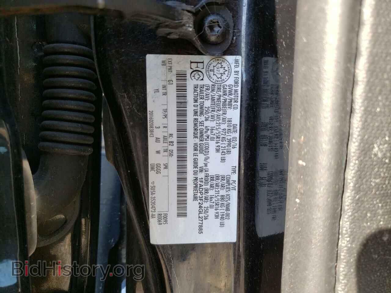 2016 FORD FOCUS - VIN: 1FADP3F24GL277885 - Фото 10