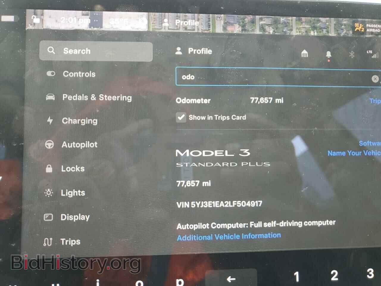 2020 TESLA MODEL 3 - VIN: 5YJ3E1EA2LF504917 - Фото 9