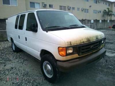 2006 Ford ECONOLINE, white — VIN 1FTNS24W76HB08233, Copart