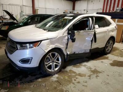 2016 Ford EDGE Titanium, white — VIN 2FMPK4K98GBB73622, Copart