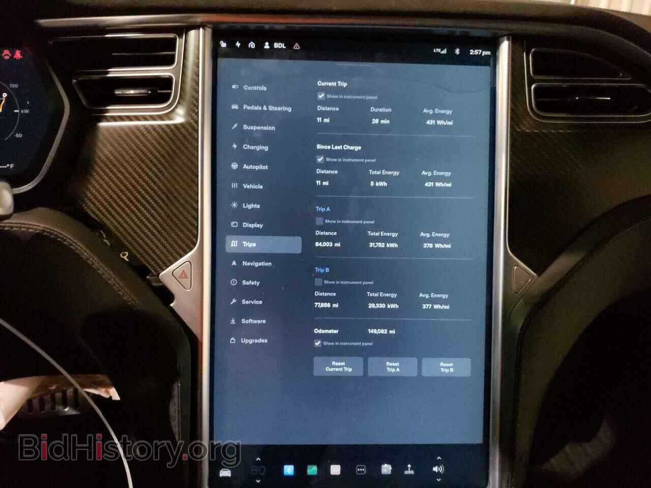 2014 TESLA MODEL S - VIN: 5YJSA1H2XEFP64044 - Photo 9