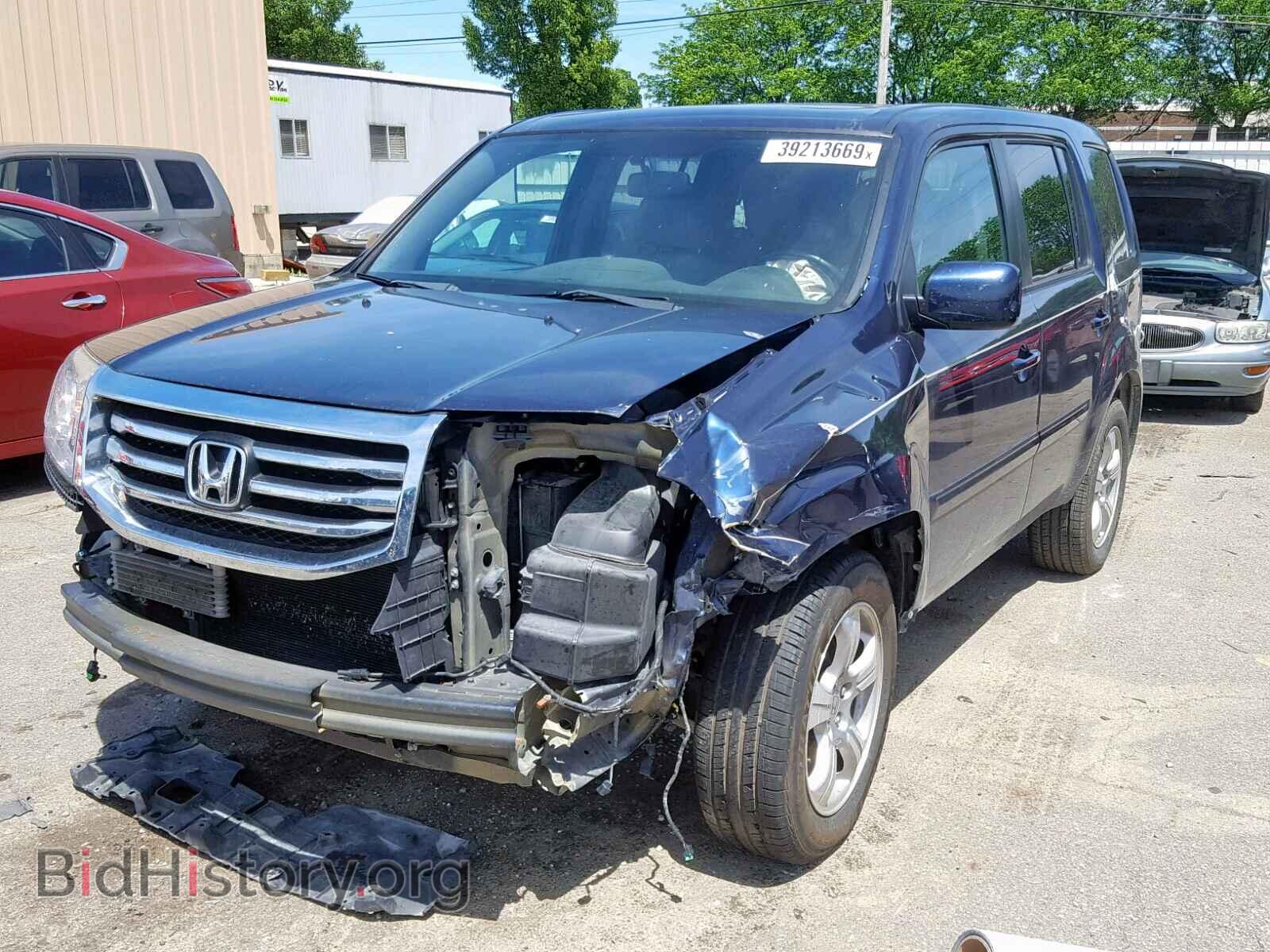 2014 HONDA PILOT EXL - VIN: 5FNYF4H59EB001665 - Фото 2