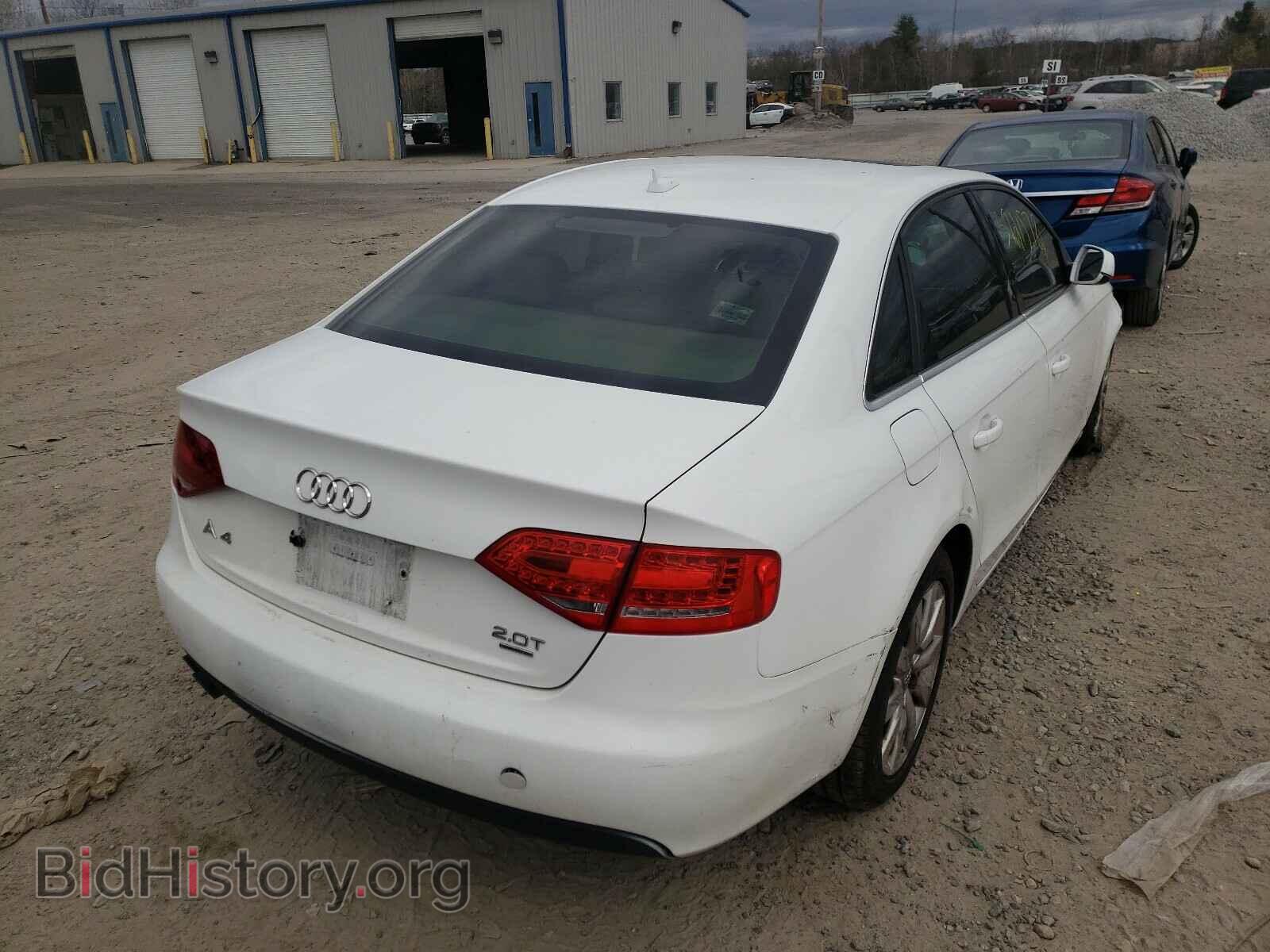 2012 AUDI A4 - VIN: WAUBFAFL0CN001071 - Photo 4