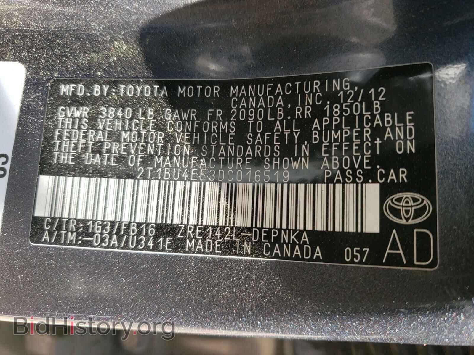 2013 TOYOTA COROLLA - VIN: 2T1BU4EE3DC016519 - Photo 10