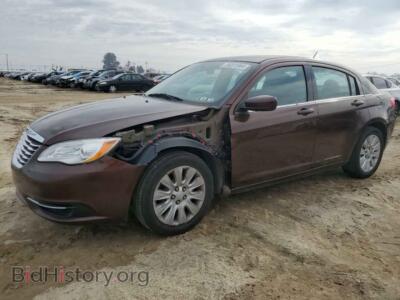 2013 Chrysler 200 LX, burgundy — VIN 1C3CCBAB9DN765169, Copart