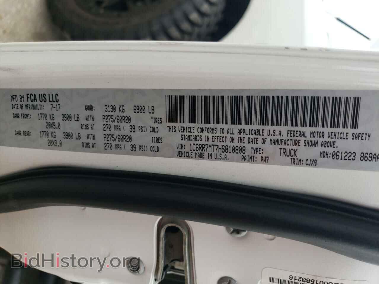 2017 RAM 1500 - VIN: 1C6RR7MT7HS810808 - Фото 10