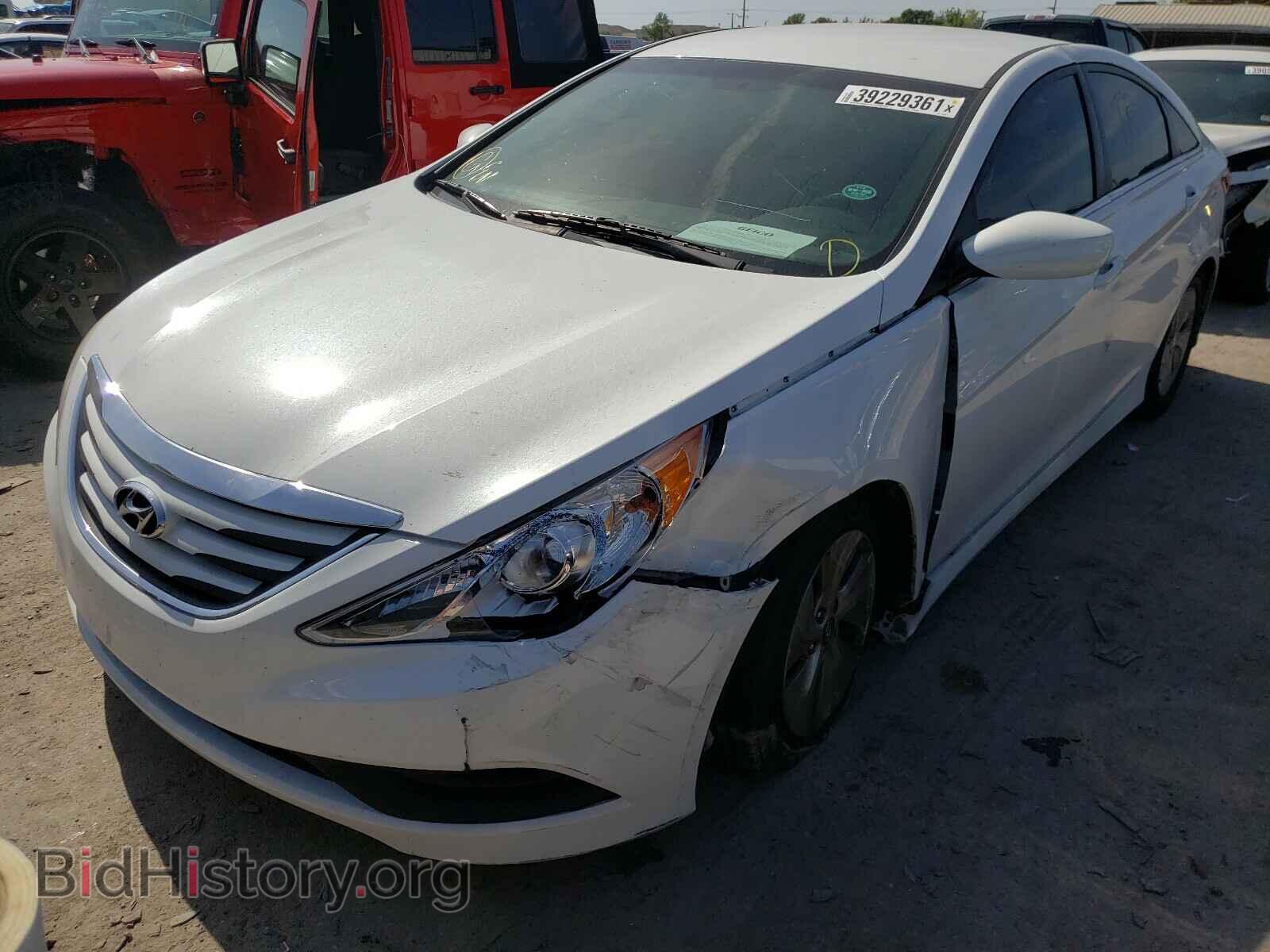 2014 HYUNDAI SONATA - VIN: 5NPEB4AC3EH818087 - Фото 2