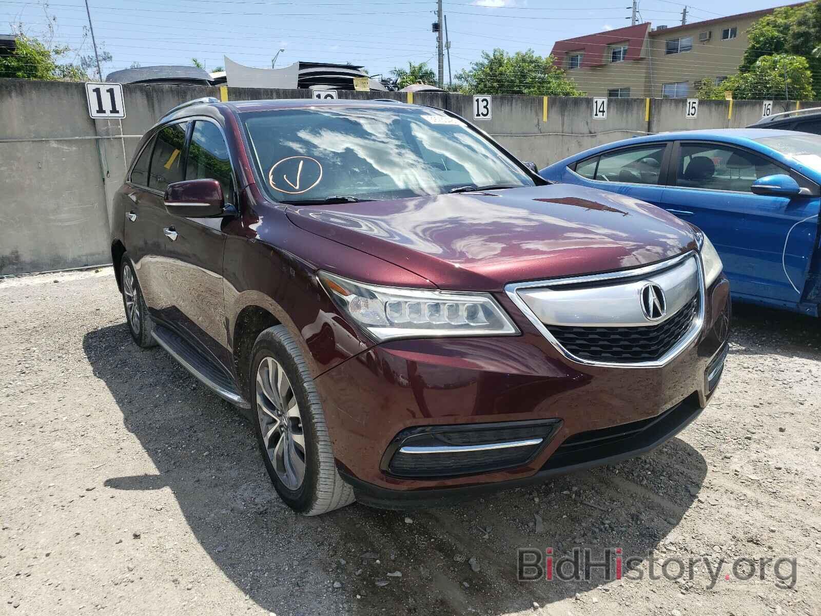 Фотография 5FRYD3H44GB002537 - ACURA MDX 2016