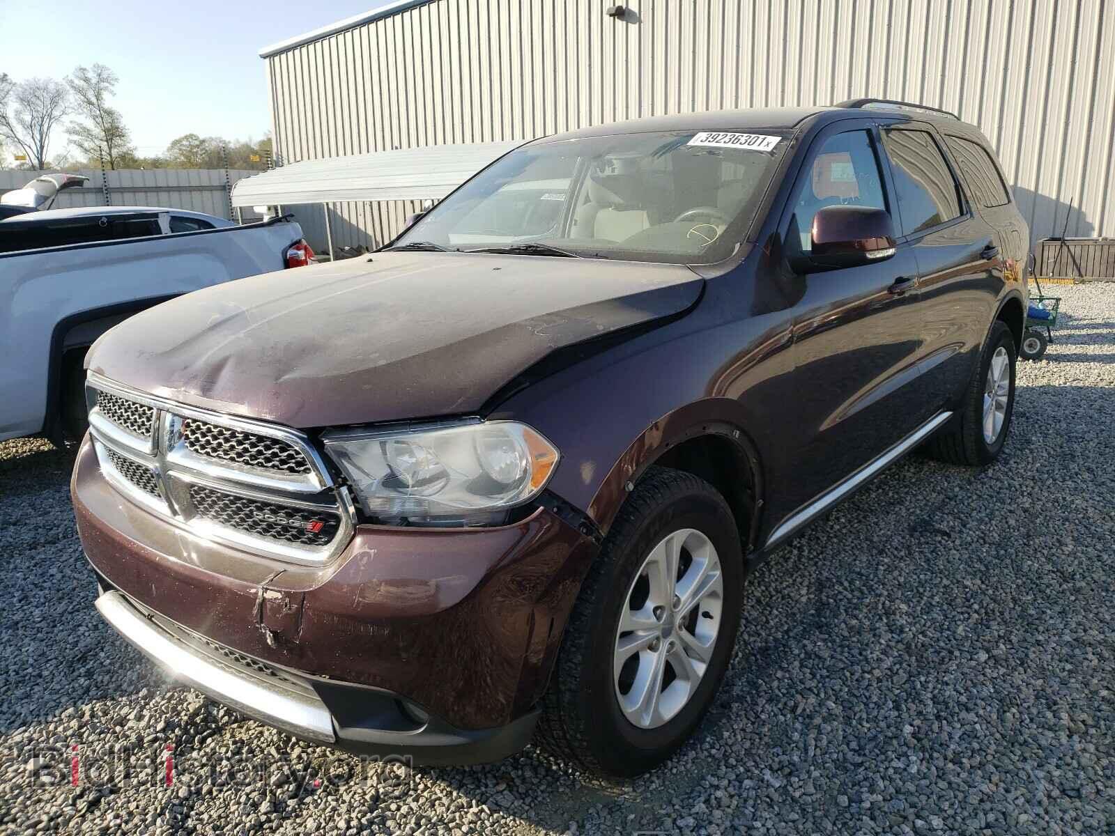 2012 DODGE DURANGO - VIN: 1C4RDHDG5CC278400 - Photo 2
