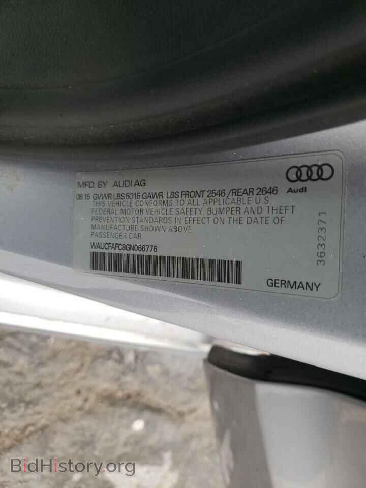 2016 AUDI A6 - VIN: WAUCFAFC8GN066776 - Фото 10