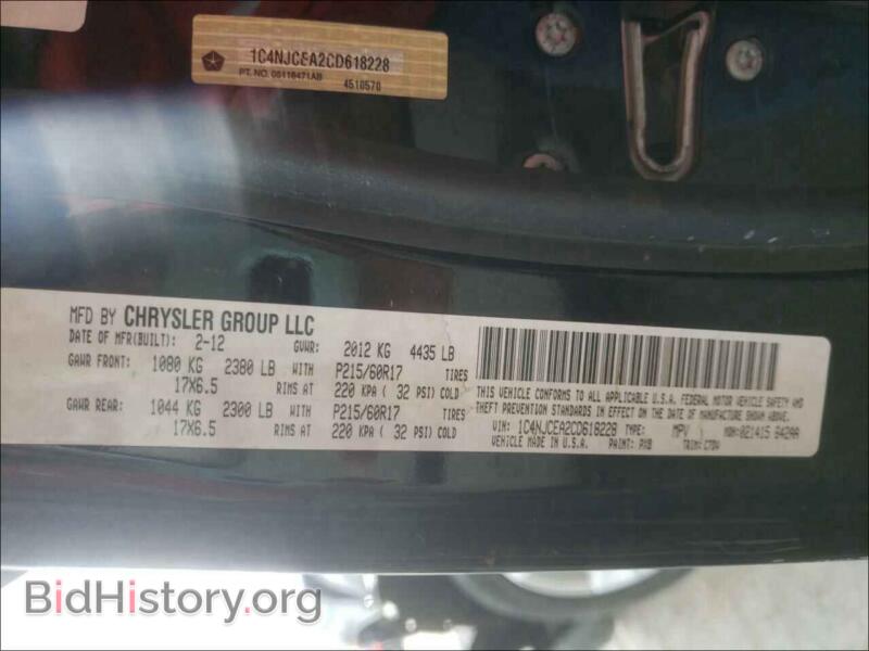 2012 Jeep COMPASS (VIN 1C4NJCEA2CD618228) — photo 10 of 10