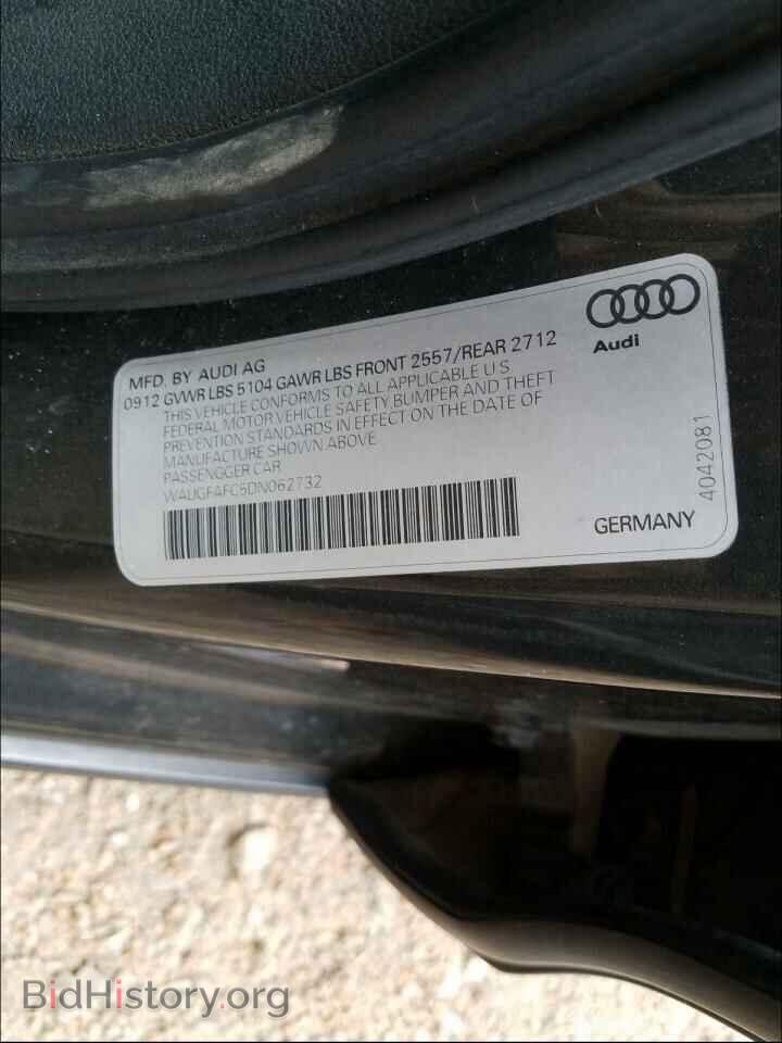 2013 AUDI A6 - VIN: WAUGFAFC5DN062732 - Фото 10