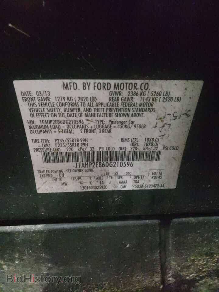 2013 FORD TAURUS - VIN: 1FAHP2E86DG210596 - Photo 13