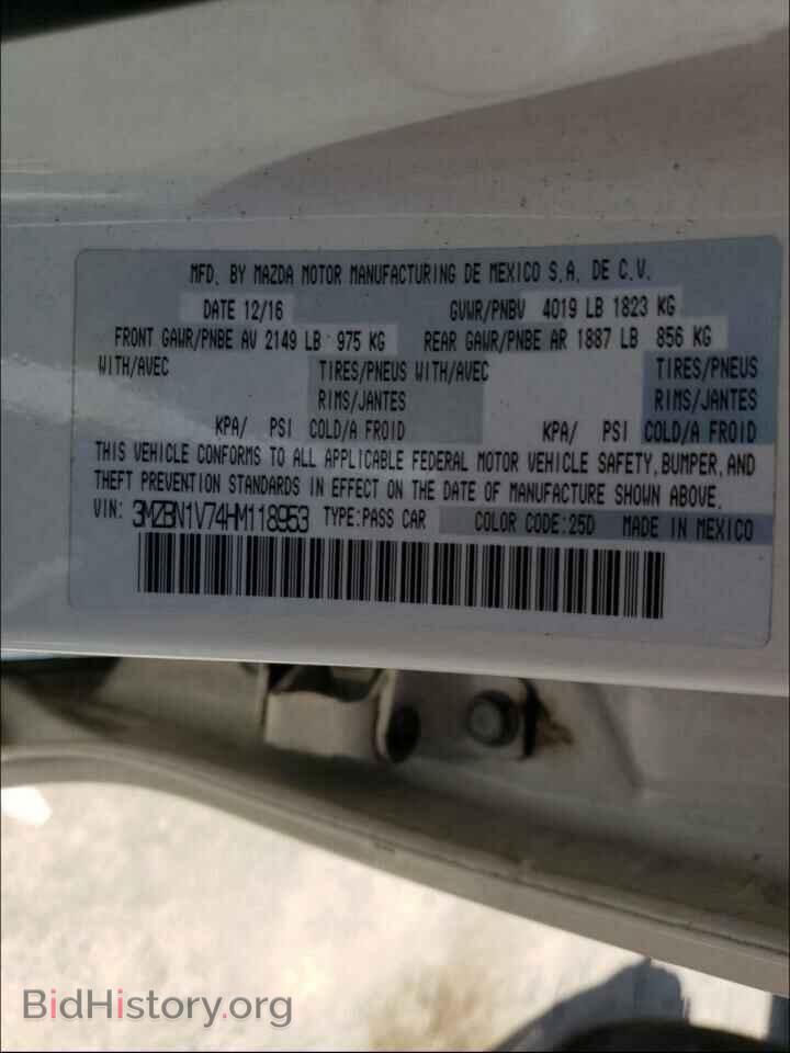 2017 MAZDA 3 - VIN: 3MZBN1V74HM118953 - Фото 10