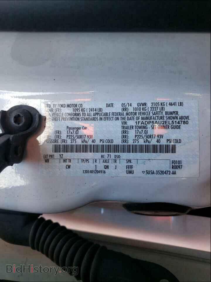 2014 FORD CMAX - VIN: 1FADP5AU2EL514780 - Photo 10
