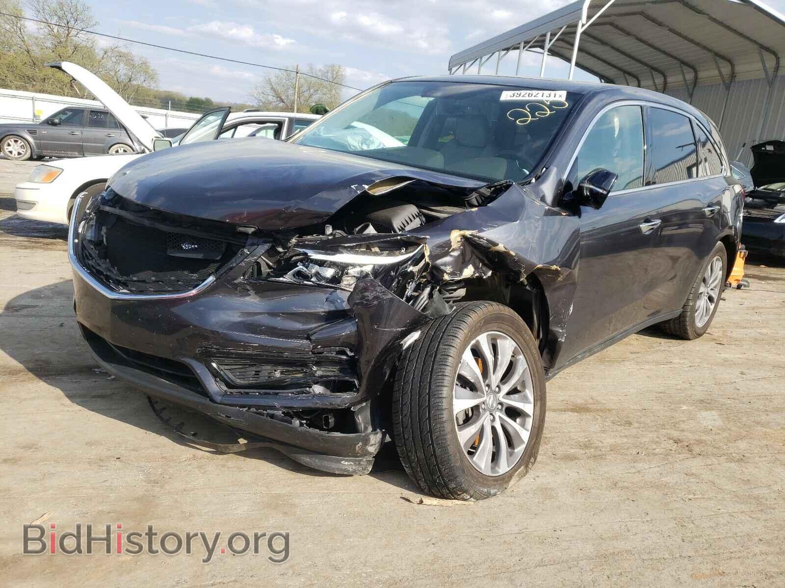 2016 ACURA MDX - VIN: 5FRYD3H42GB016453 - Фото 2