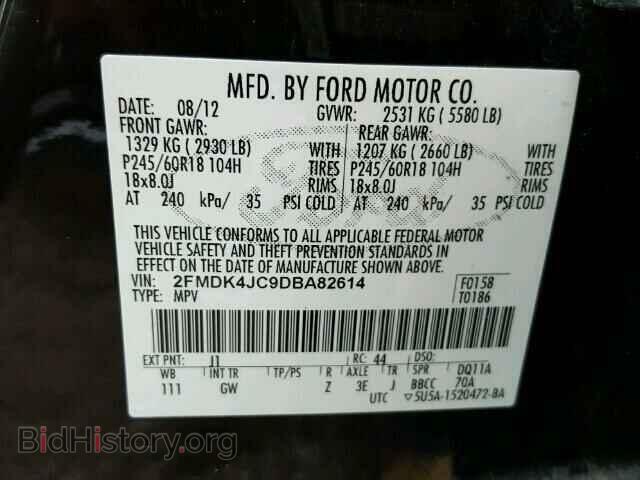 2013 FORD EDGE - VIN: 2FMDK4JC9DBA82614 - Photo 10