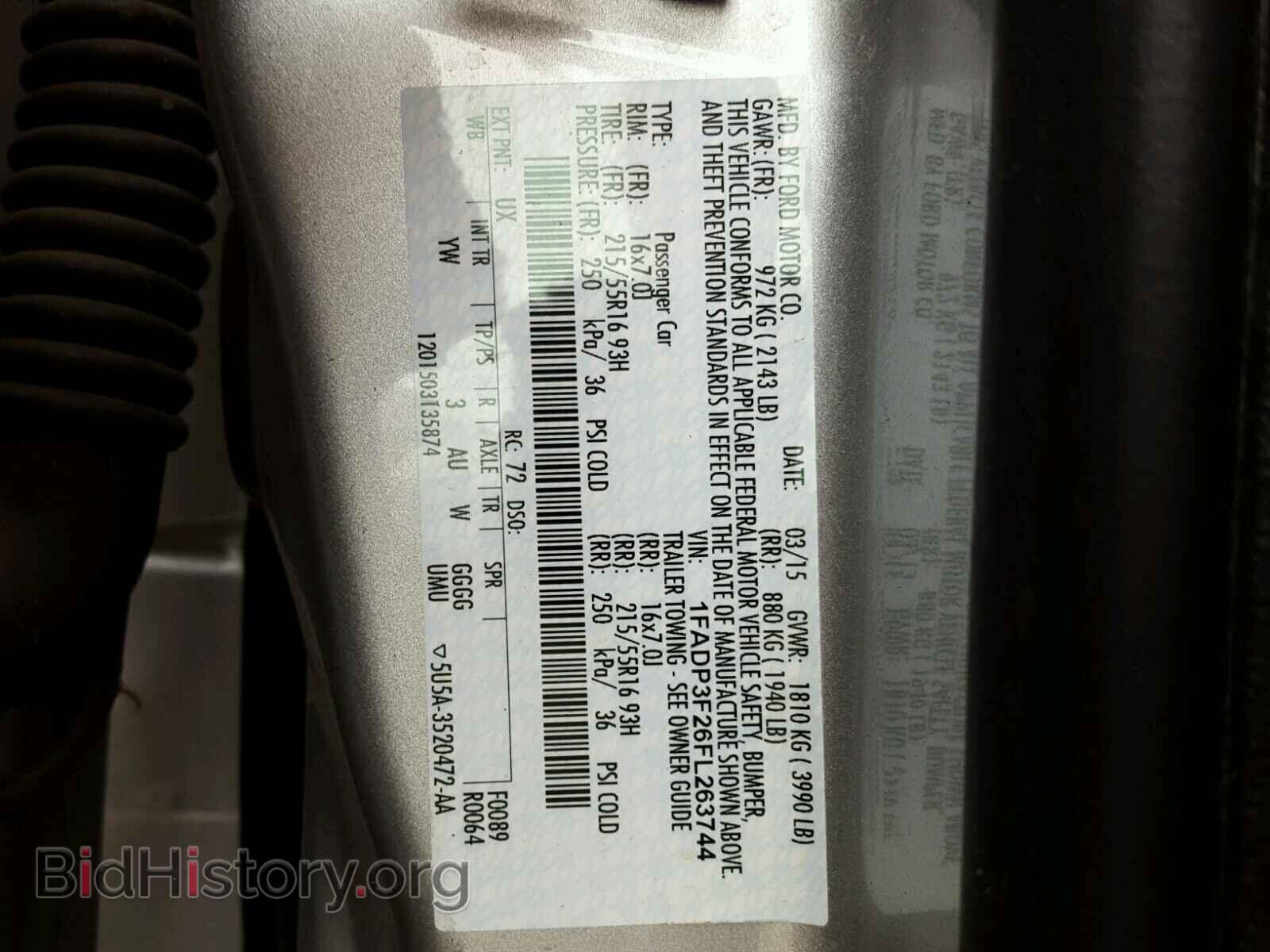 2015 FORD FOCUS - VIN: 1FADP3F26FL263744 - Photo 10