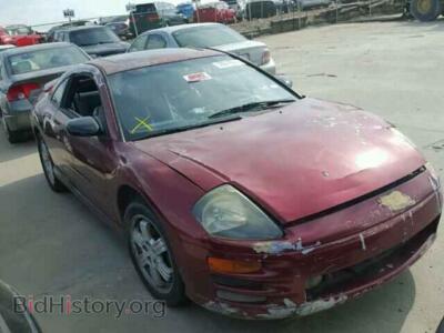 2000 Mitsubishi ECLIPSE, burgundy — VIN 4A3AC54L9YE030042, Copart