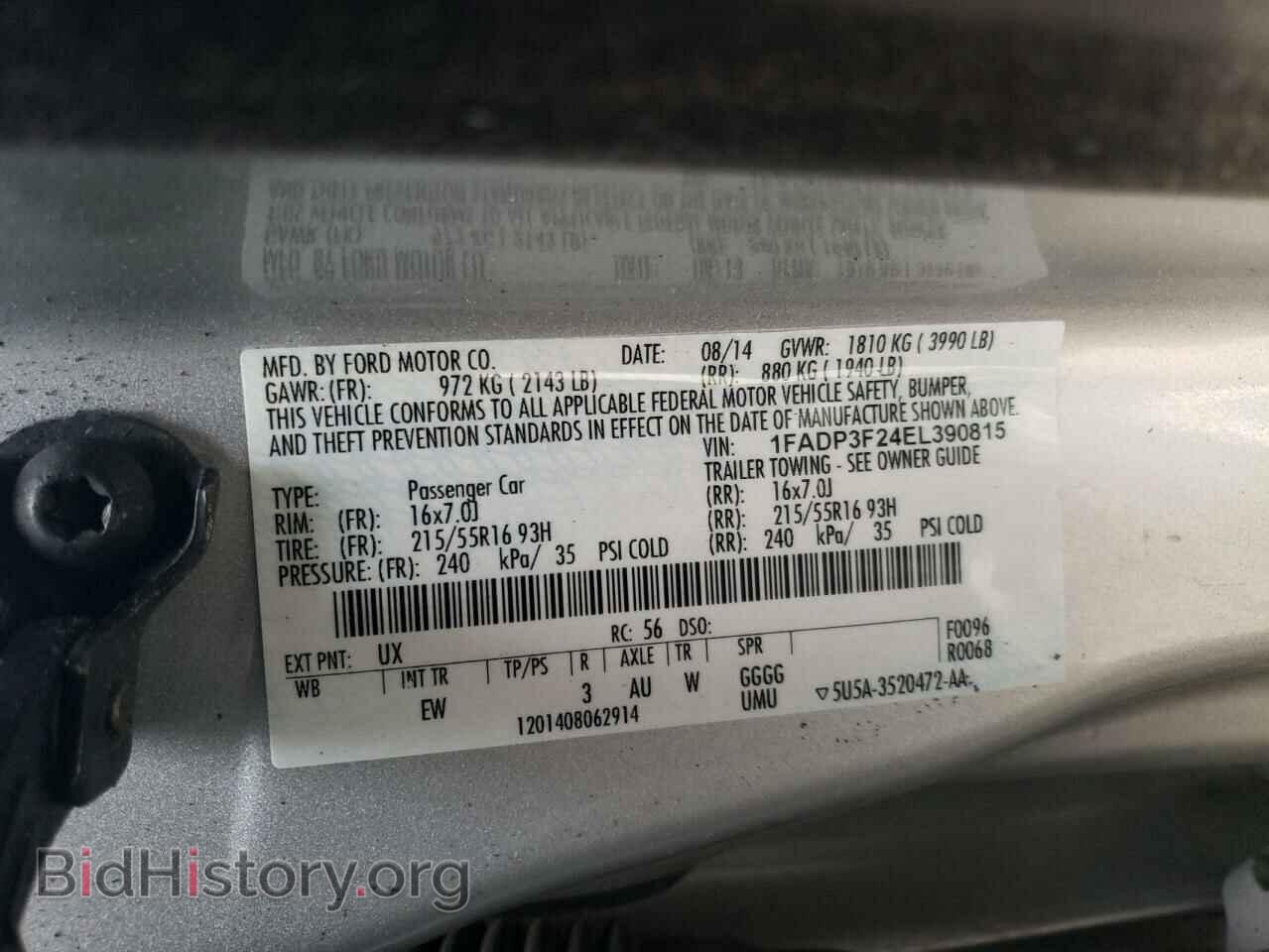 2014 FORD FOCUS - VIN: 1FADP3F24EL390815 - Photo 13