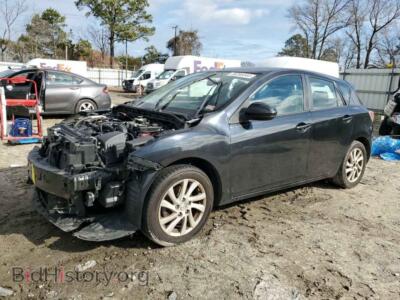 2012 Mazda 3 I, black — VIN JM1BL1L73C1698875, Copart