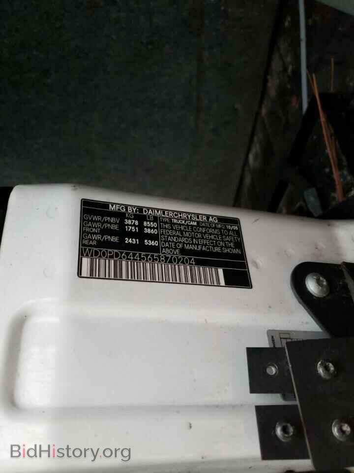 2006 DODGE SPRINTER - VIN: WD0PD644565870204 - Photo 10