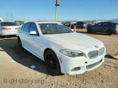 2011 BMW 5 SERIES 550 I, white — VIN WBAFR9C57BC758749, Copart
