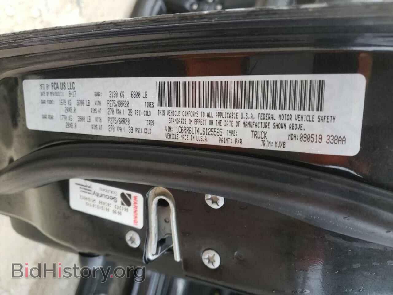 2018 RAM 1500 - VIN: 1C6RR6LT4JS125585 - Фото 10