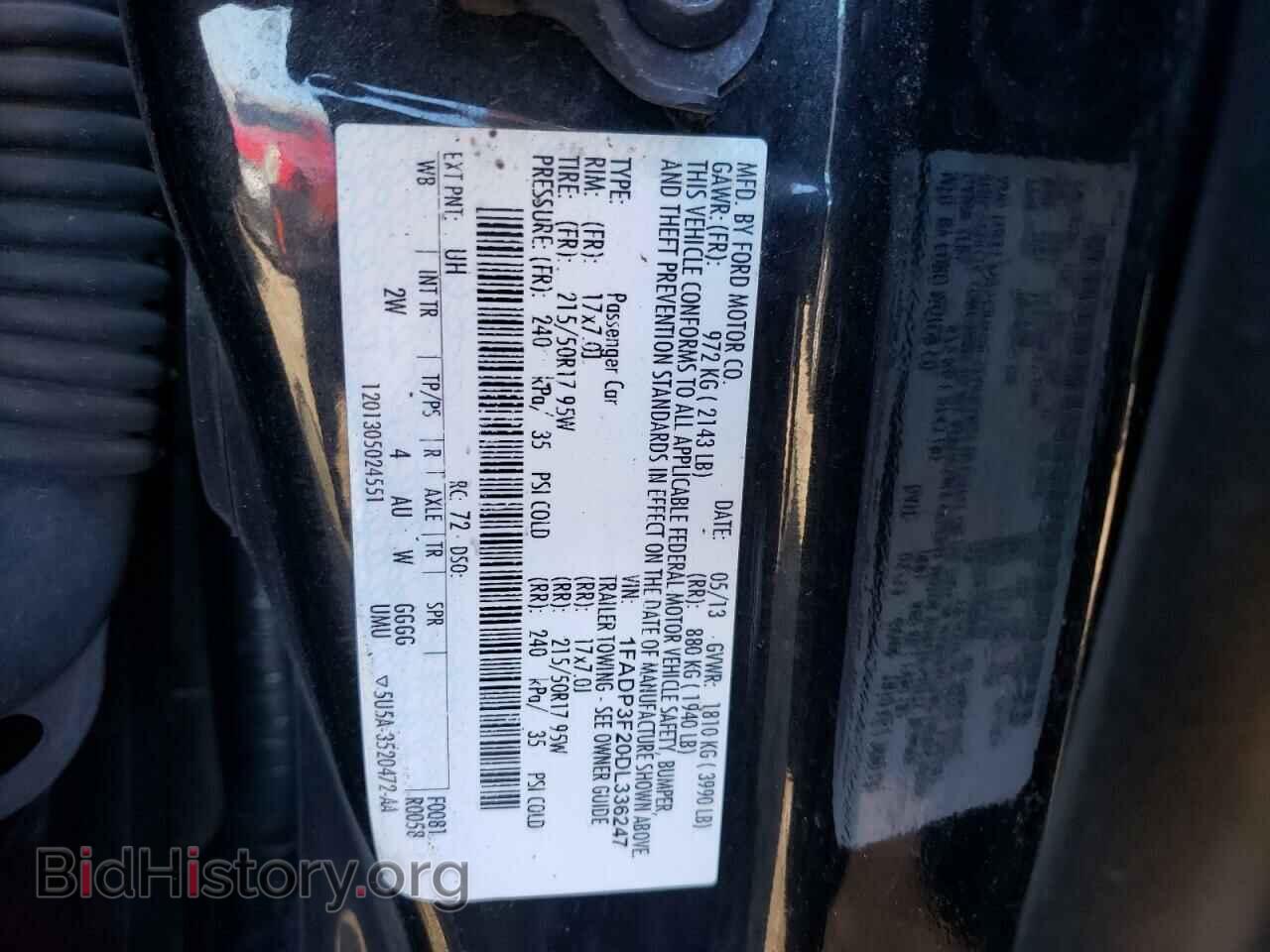 2013 FORD FOCUS - VIN: 1FADP3F20DL336247 - Photo 10
