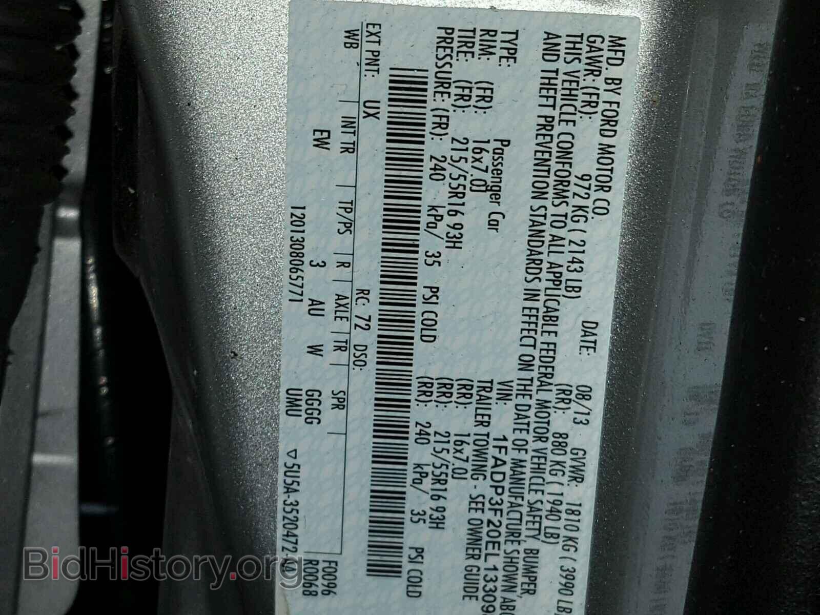2014 FORD FOCUS - VIN: 1FADP3F20EL133098 - Photo 10