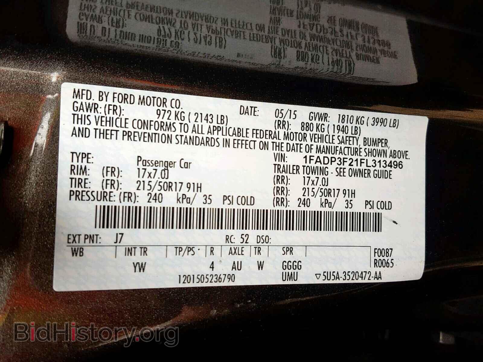 2015 FORD FOCUS SE - VIN: 1FADP3F21FL313496 - Фото 10