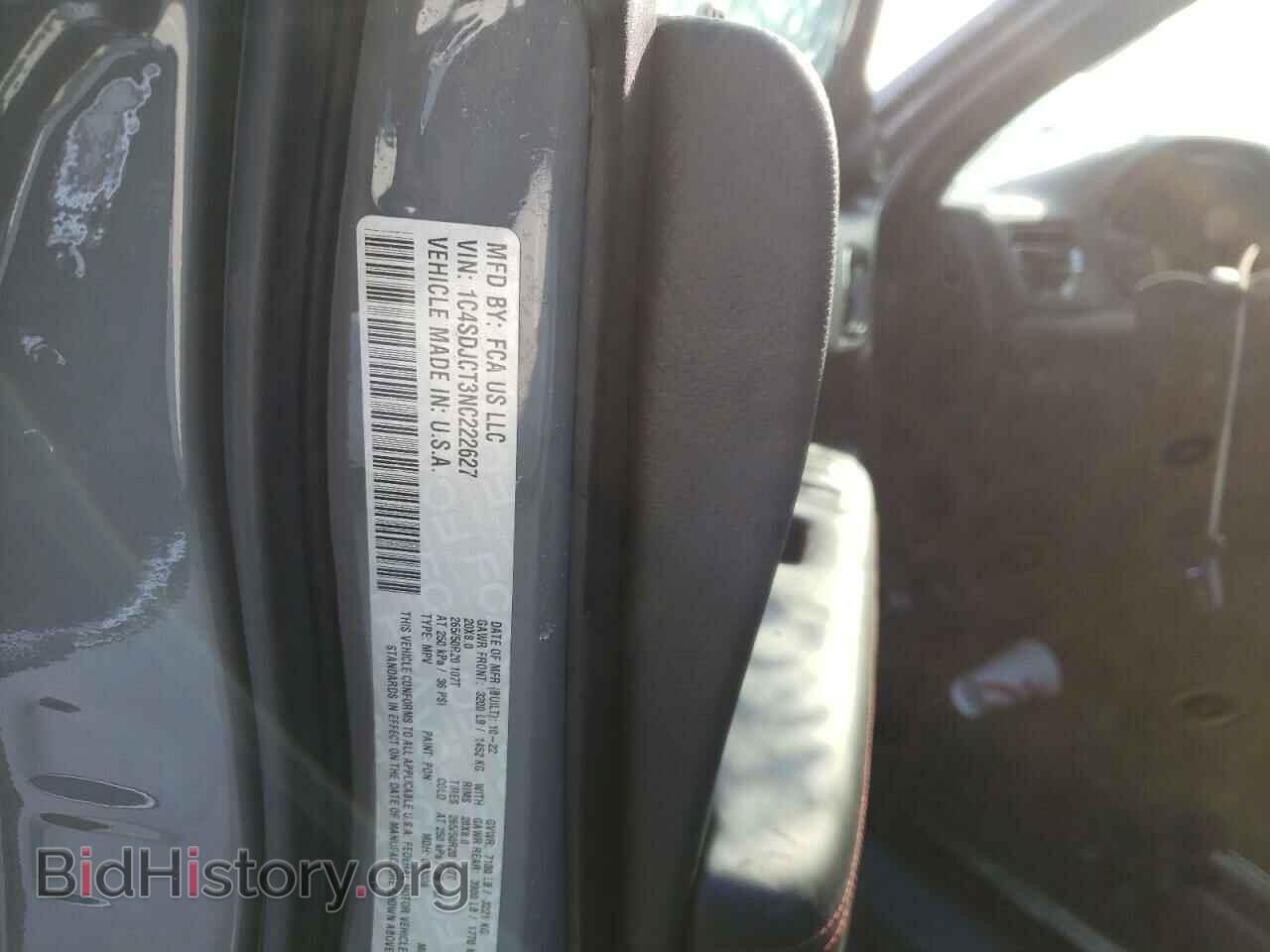 2022 DODGE DURANGO - VIN: 1C4SDJCT3NC222627 - Photo 13