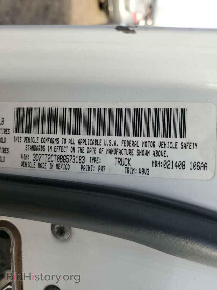 2011 DODGE All Models - VIN: 3D7TT2CT0BG573183 - Photo 12