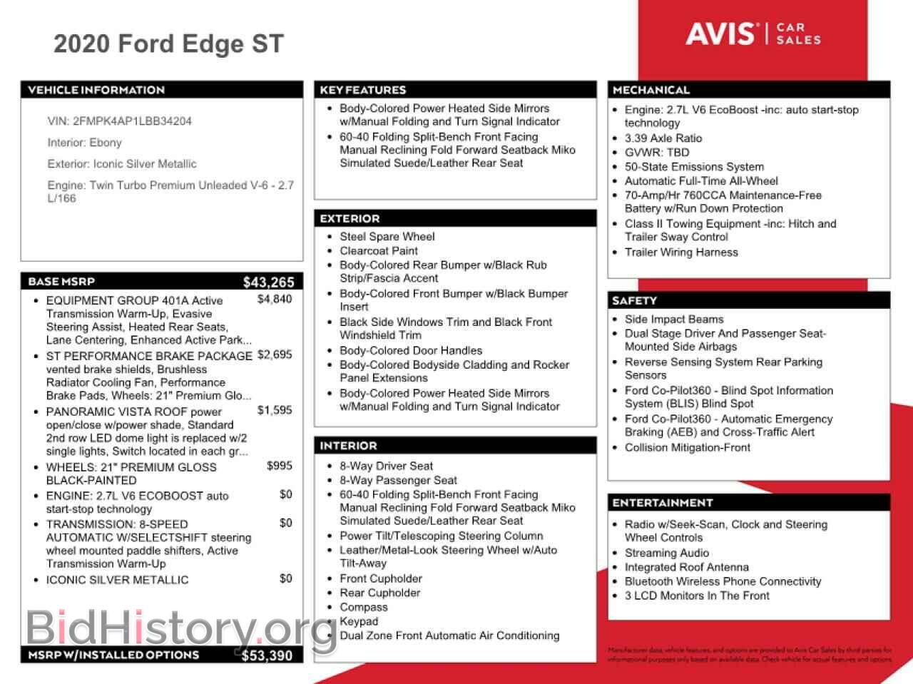 2020 FORD EDGE - VIN: 2FMPK4AP1LBB34204 - Фото 13