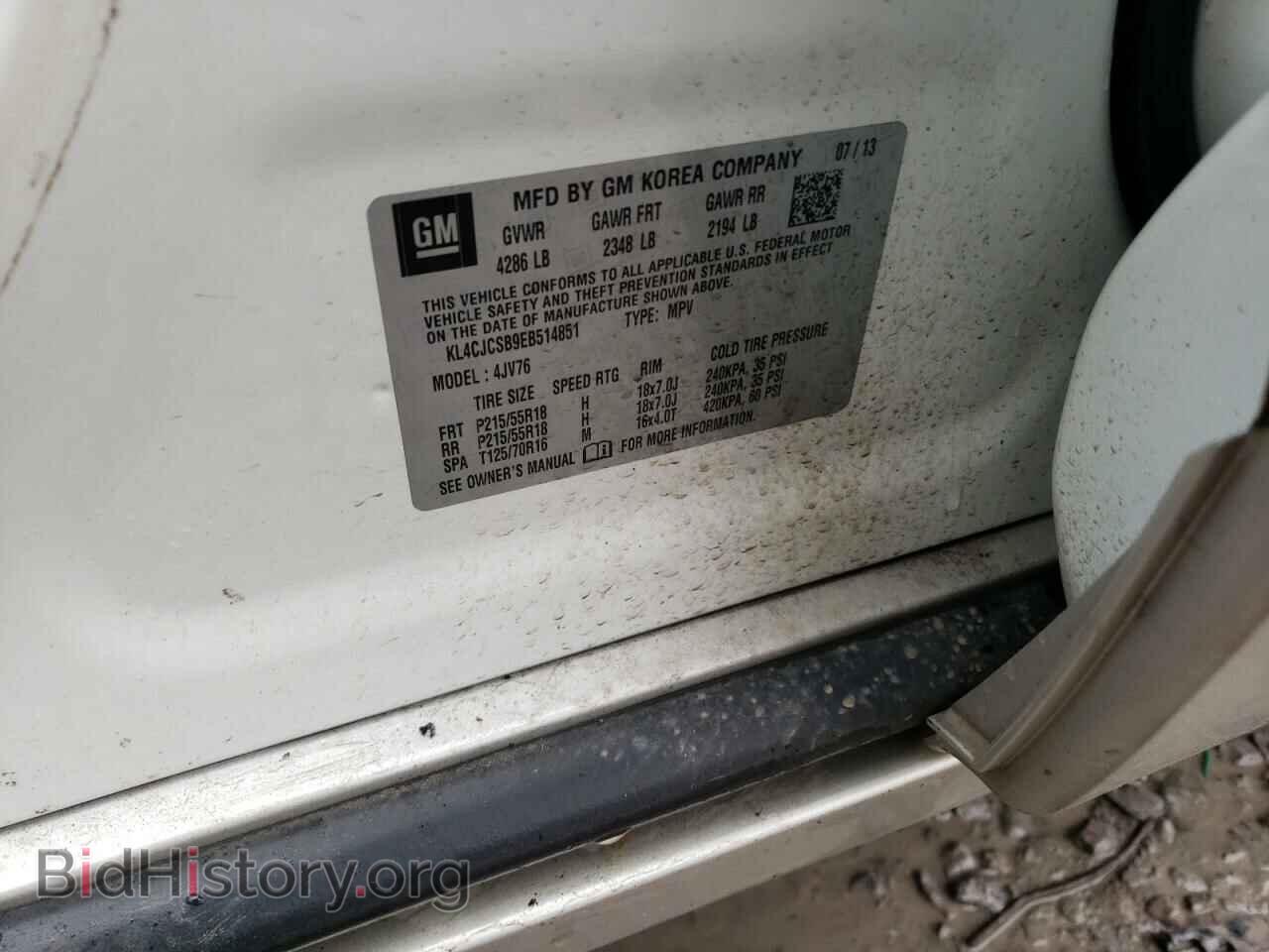 2014 BUICK ENCORE - VIN: KL4CJCSB9EB514851 - Photo 13