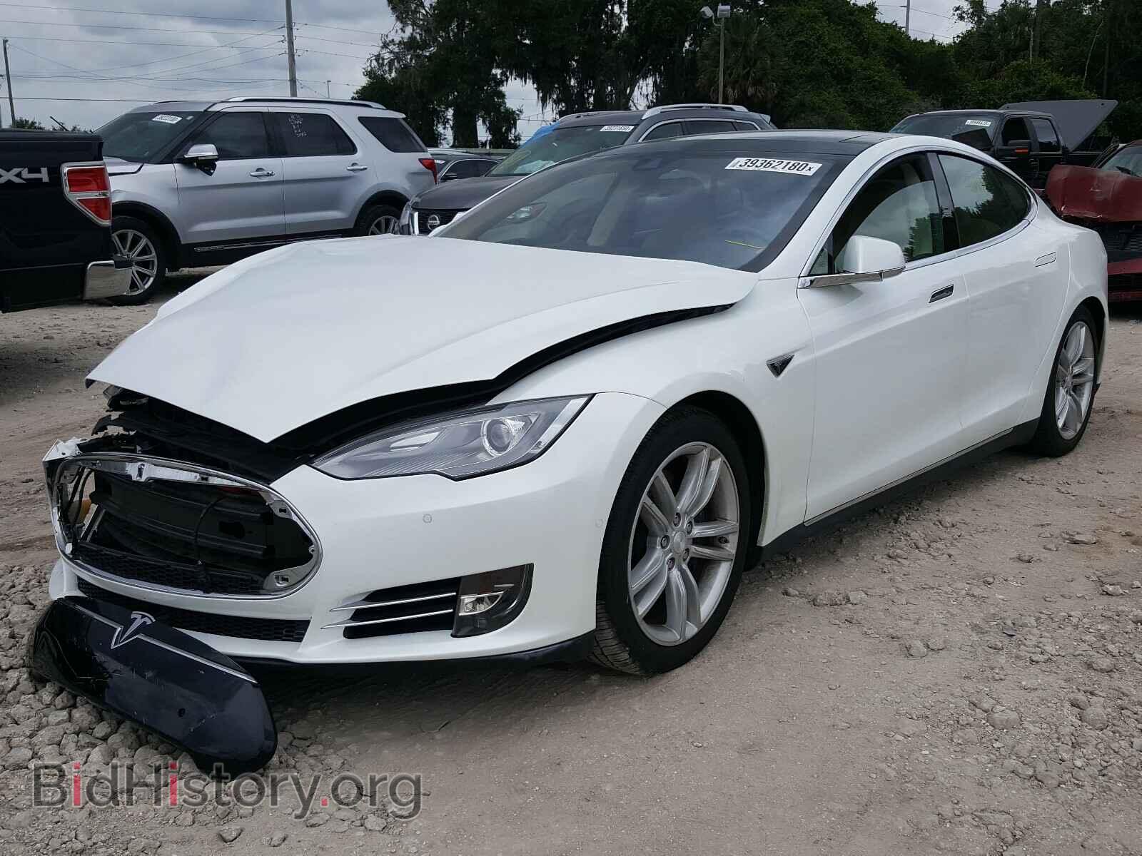 2014 TESLA MODEL S - VIN: 5YJSA1H12EFP61453 - Photo 2