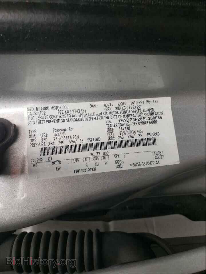 2014 FORD FOCUS - VIN: 1FADP3F20EL288086 - Photo 10